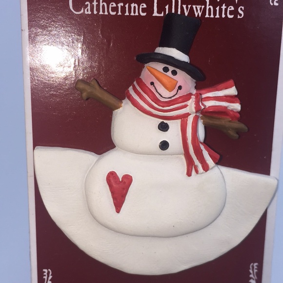 Catherine Lillywhite’s Snowman Christmas Holiday Winter Brooch Gail West New - Picture 6 of 6